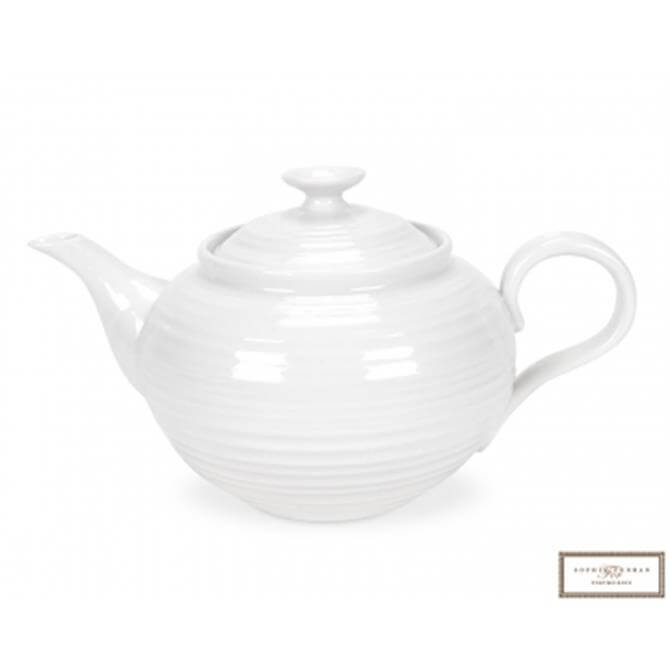Sophie Conran For Portmeirion White Teapot: 2 Pint